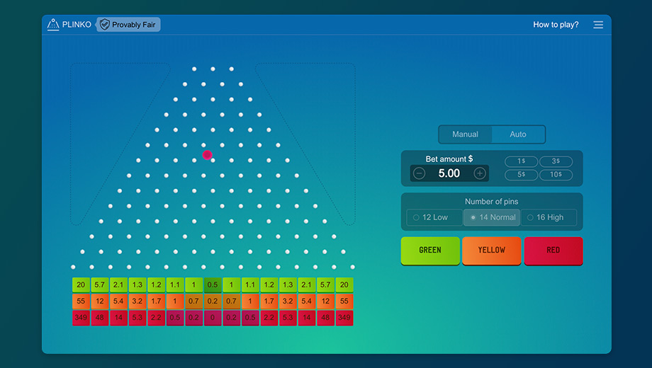 Jeu du plinko